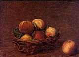 Still Life with Peaches by Henri Fantin-Latour
